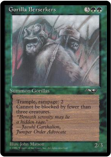 Alliances (G): Gorilla Berserkers (Peaceful)