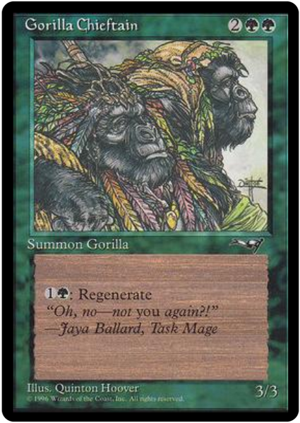 Alliances (G): Gorilla Chieftain (Two Gorillas)