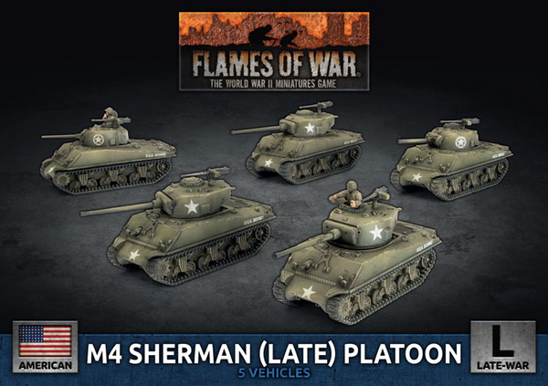 M4 Sherman (Late) Platoon (Plastic)