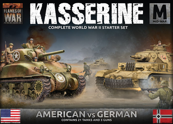 FLAMES OF WAR: KASSERINE STARTER SET (MID-WAR GERMANY vs. UNITES STATES OF AMERICA)