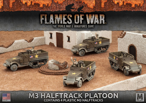 M3 Halftrack Platoon (Plastic)