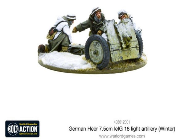 Bolt Action: German Heer 7.5cm leIG 18 light artillery (Winter)