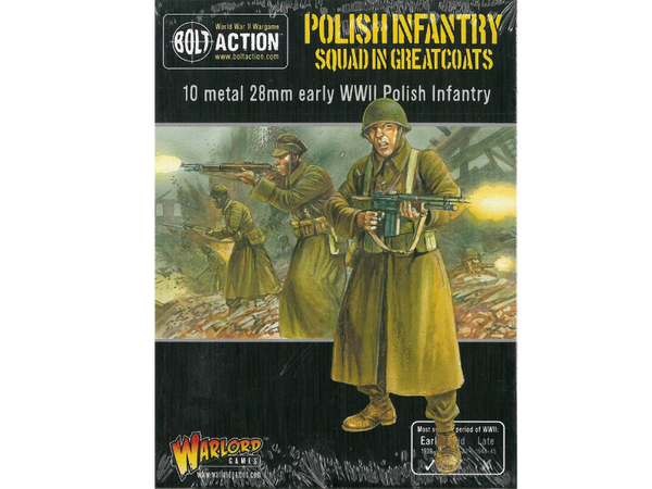 Bolt Action: Polish Infantry Squad in greatcoats (10 man)