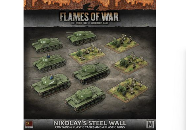 Nikolay's Steel Wall' Army Deal (Mid War x6 Tanks x4 Guns Plastic)