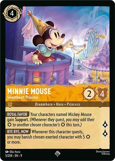 9FAB 005 Minnie Mouse - Sweetheart Princess (V.1) (SR)