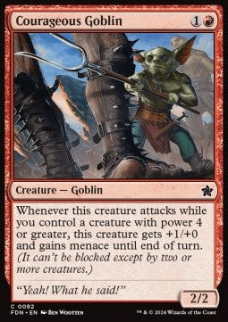 Foundations 0082: Courageous Goblin (C)