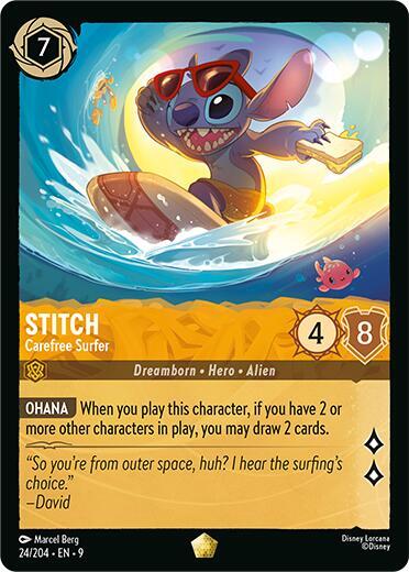 9FAB 024 Stitch - Carefree Surfer (L)