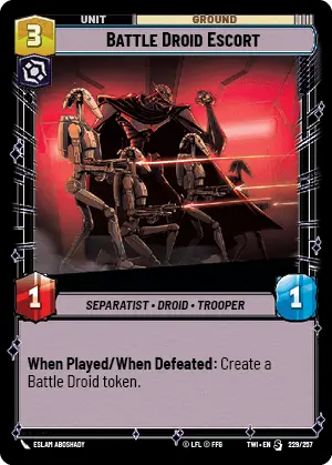 229/257 Battle Droid Escort (S)