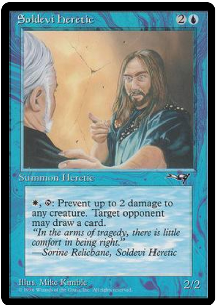 Alliances (U): Soldevi Heretic (Blue Robe)