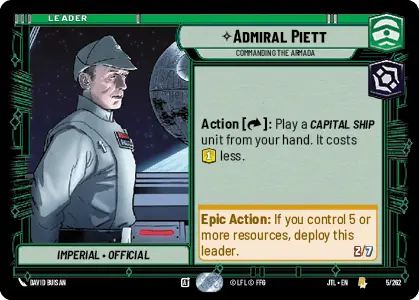 JTL 005/262: Admiral Piett, Commanding the Armada (R)