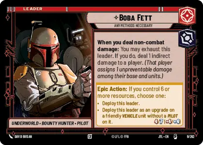 JTL 009/262: Boba Fett, Any Methods Necessary (S)