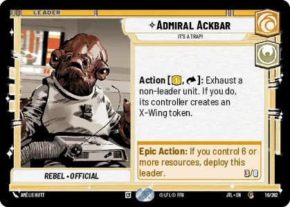 JTL 016/262: Admiral Ackbar , It's A Trap! (C)