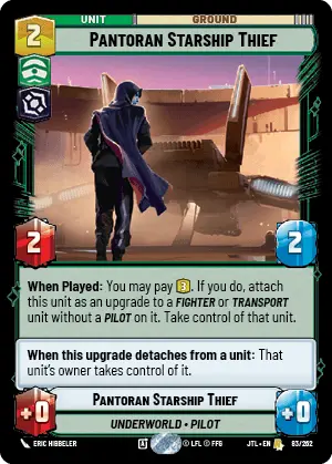 JTL 083/262: Pantoran Starship Thief (R)