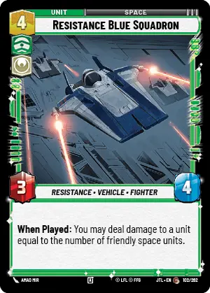 JTL 102/262: Resistance Blue Squadron (C)