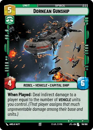 JTL 116/262: Dornean Gunship (U)