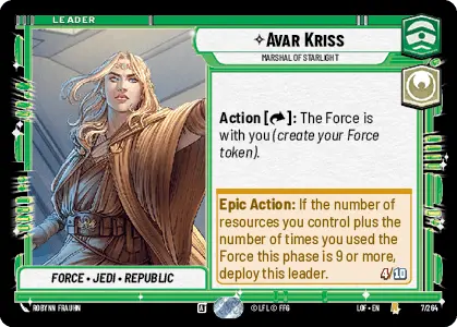 LOF 007: Avar Kriss, Marshal of Starlight (R)