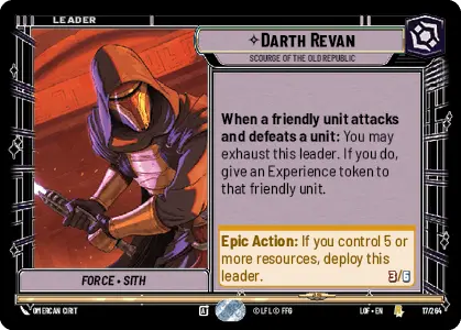 LOF 017: Darth Revan Scourge of the Old Republic (R)