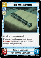 LOF 053: Heirloom Lightsaber (C)