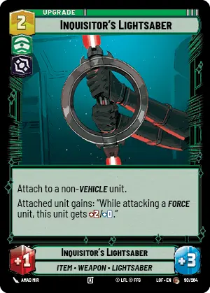 LOF 090: Inquisitor's Lightsaber (C)