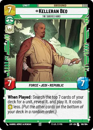 LOF 100: Kelleran Beq The Sabered Hand (U)