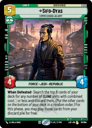 LOF 117: Sifo-Dyas, Commissioning An Army (R)