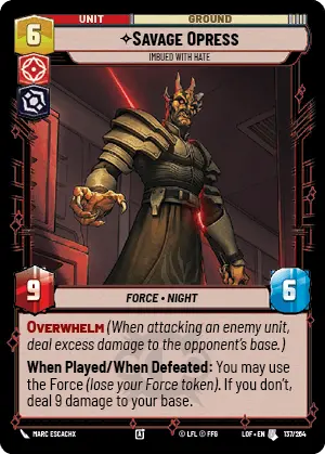 LOF 137: Savage Opress, Imbued With Hate (U)