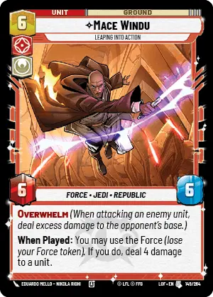 LOF 149: Mace Windu, Leaping into Action (U)