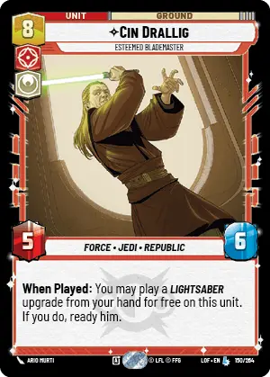 LOF 150: Cin Drallig, Esteemed Blademaster (L)