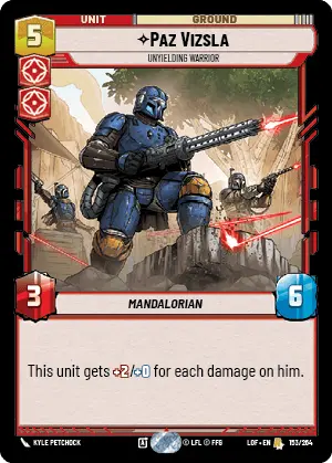 LOF 153: Paz Vizsla, Unyielding Warrior (R)