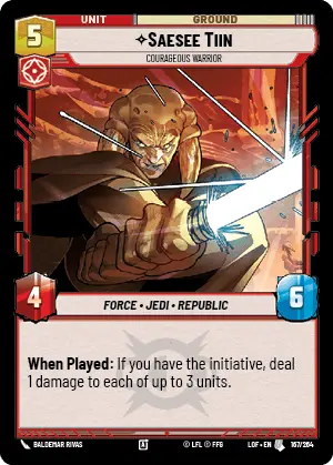 LOF 167: Saesee Tiin, Courageous Warrior (U)