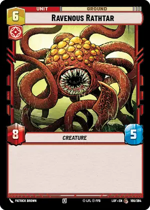 LOF 168: Ravenous Rathtar (C)