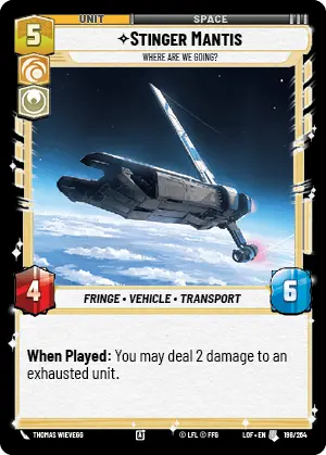 LOF 198: Stinger Mantis, Where Are We Going? (U)
