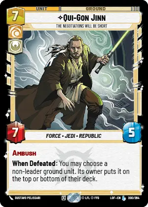LOF 200: Qui-Gon Jinn, The Negotiations Will Be Short (L)