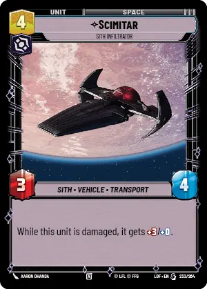LOF 233: Scimitar, Sith Infiltrator (S)