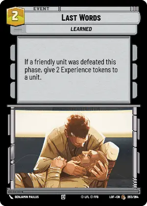 LOF 263: Last Words (C)