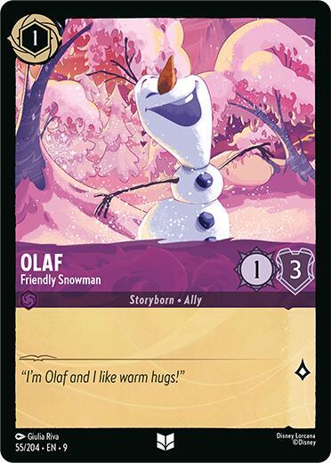 9FAB 055 Olaf - Friendly Snowman (U)