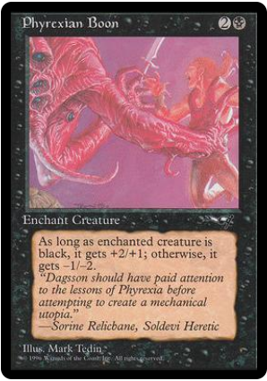 Alliances (B): Phyrexian Boon (Grabbed)