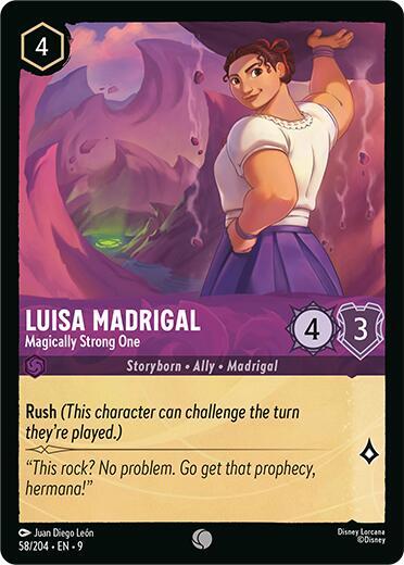 9FAB 058 Luisa Madrigal - Magically Strong One (C)