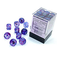 Chessex - Nebula 12mm D6 Dice Block - Luminary Nocturnal Blue Dice Block