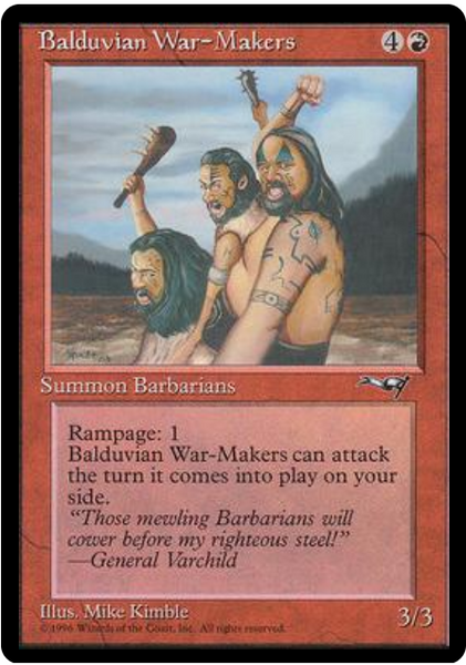 Alliances (R): Balduvian War-Makers (Sky Background)