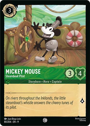 9FAB 080 Mickey Mouse - Steamboat Pilot (V.1) (C)