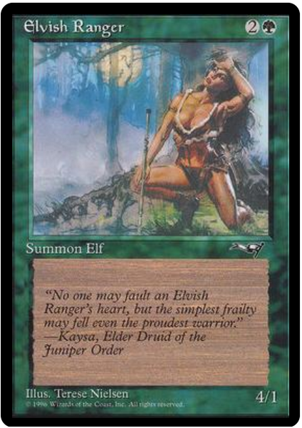 Alliances (G): Elvish Ranger (Facing Left)