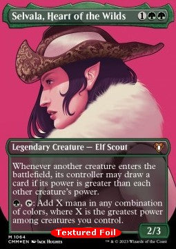 CMM 1064: Selvala, Heart of the Wilds (M) Textured Foil