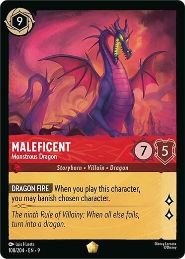 9FAB 108 Maleficent - Monstrous Dragon (L)