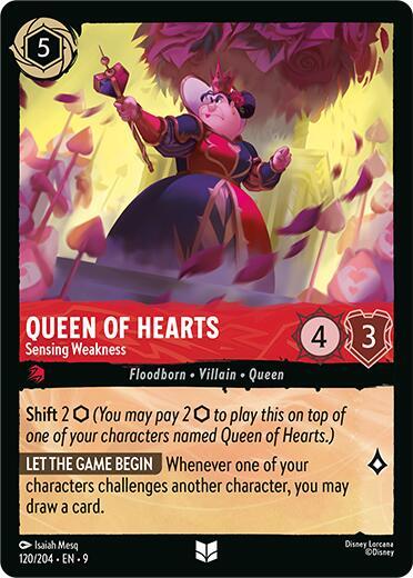 9FAB 120 Queen of Hearts - Sensing Weakness (U)
