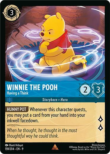 9FAB 159 Winnie the Pooh - Having a Think (R)