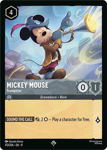 9FAB 172 Mickey Mouse - Trumpeter (SR)