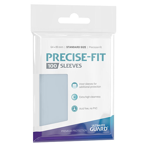 Ultimate Guard - Precise-Fit Sleeves Standard Size - Transparent 100pk