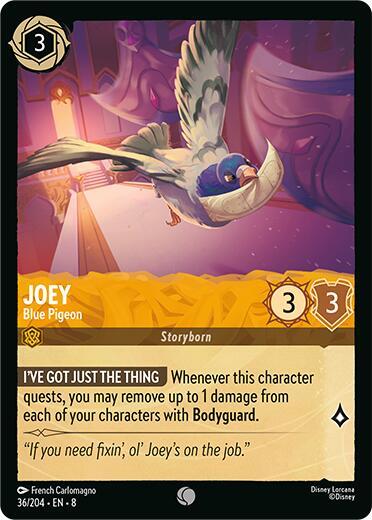 SET 8 036: Joey - Blue Pigeon (C)