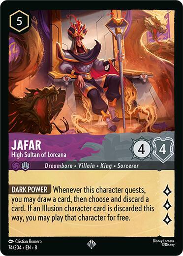 SET 8 074: Jafar - High Sultan of Lorcana (SR)